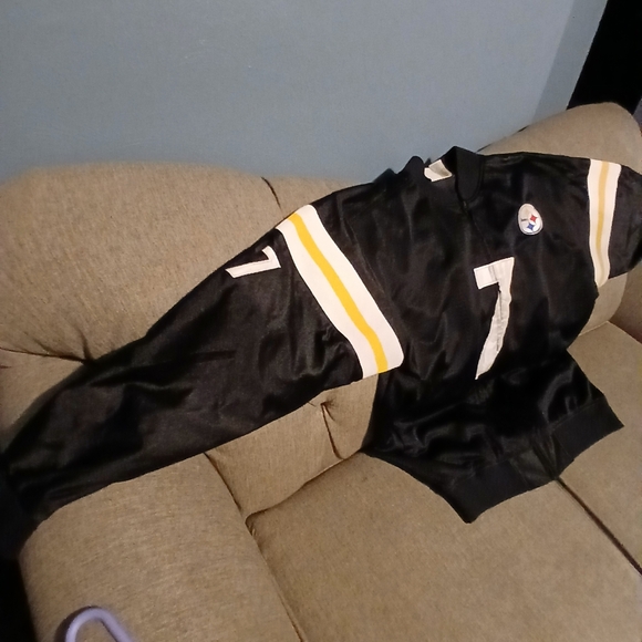 Pittsburgh Steelers Ben Roethlisberger, #7,  Lined Zipped Jacket.  XL - Picture 4 of 16